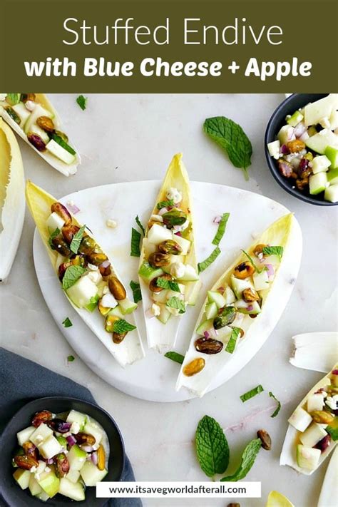 stuffed-endive-appetizer-with-blue-cheese-and-apple image