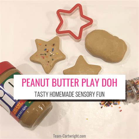 peanut-butter-playdough-2-ingredient-edible-playdough image