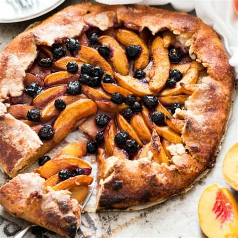 no-fuss-blueberry-and-peach-crostata-recipe-whole image