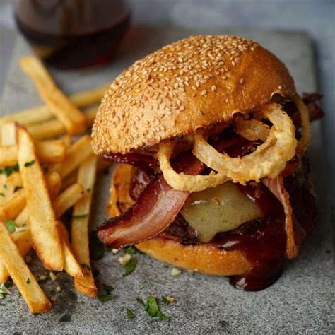 cheyenne-burgers-with-onion-rings-recipe-bobby-flay image