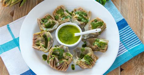 pressure-cooker-artichokes-with-dipping-sauce image