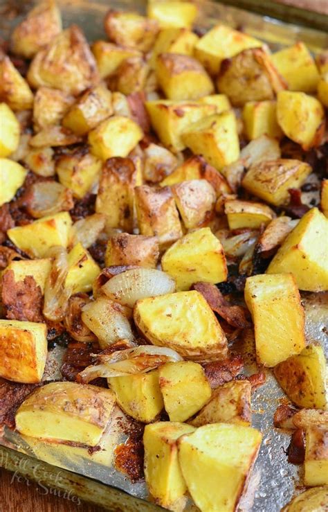 brown-butter-roasted-potatoes-with-bacon-and-pearl image