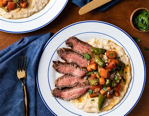 creole-flank-steak-with-sauted-vegetables-and image