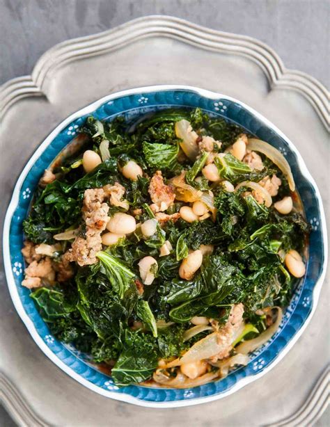 kale-with-white-beans-and-sausage image