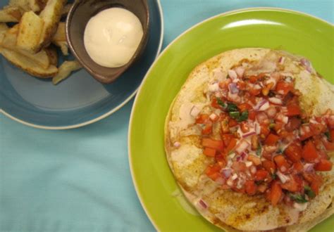 bbq-chicken-quesadilla-with-smoked-tomato-relish image