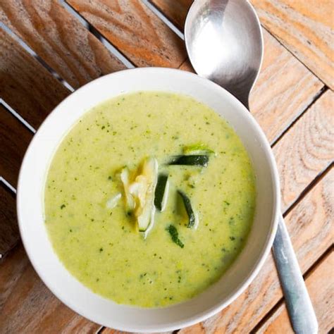 easy-creamy-zucchini-soup-recipe-my-edible-food image