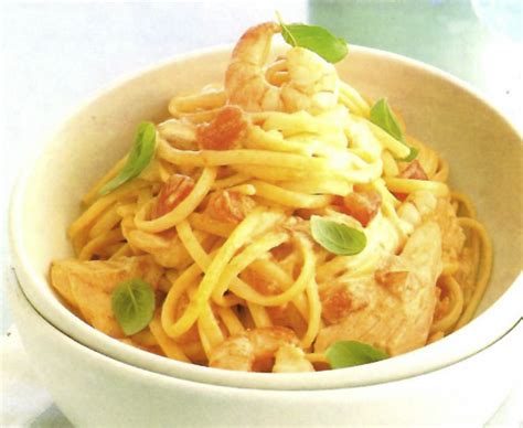 shrimp-and-salmon-with-spaghetti-louisiana-kitchen image