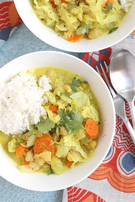 cabbage-coconut-curry-with-chickpeas-vegan-veggies image