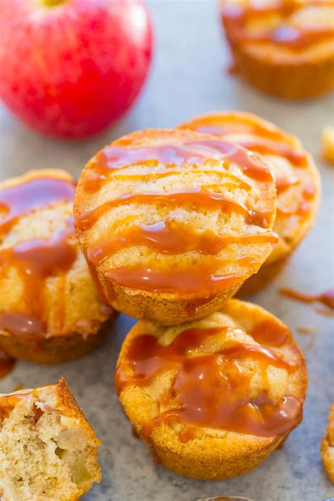 caramel-apple-muffins-recipe-so-easy-averie-cooks image