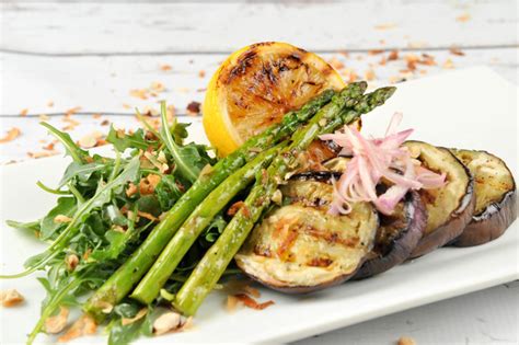 baby-eggplant-grilled-asparagus-recipe-home-chef image