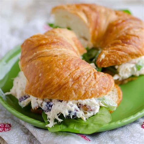 chicken-salad-sandwich-with-spinach-dried-cranberries image