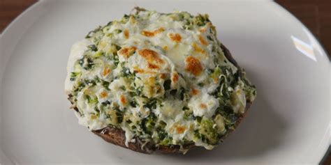best-spinach-artichoke-stuffed-mushrooms-delish image