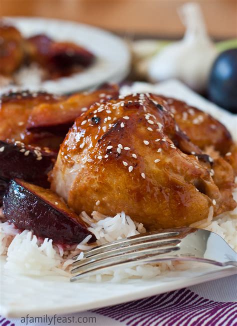 chicken-with-sweet-and-sour-plum-sauce-a-family image
