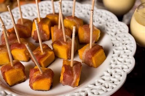 bacon-wrapped-squash-bites-greatist image