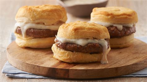 sausage-biscuit-sandwiches-with-gravy image
