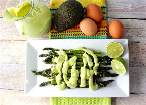 oven-roasted-asparagus-with-avocado-hollandaise image