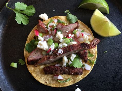 steak-tacos-with-cilantro-radish-salsa-home-made image