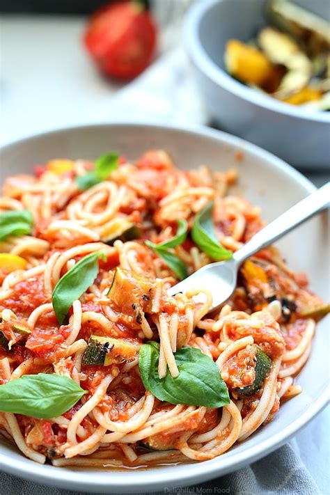 healthy-summer-spaghetti-recipe-delightful-mom image
