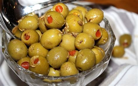 moroccan-spiced-green-olives-recipe-recipezazzcom image