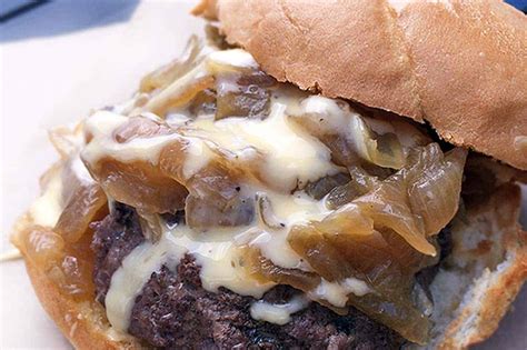cheddar-melt-burger-with-teriyaki-onions-forkingspoon image