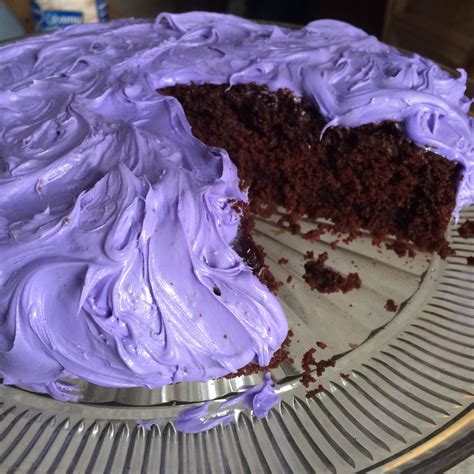 dark-chocolate-lavender-cake-with-lavender-frosting image