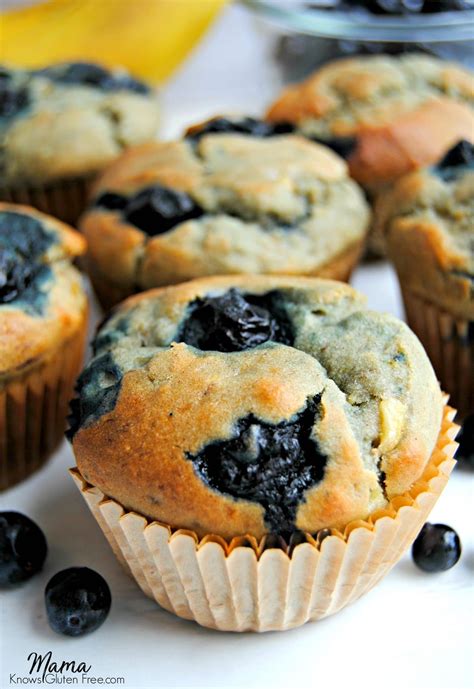 easy-gluten-free-blueberry-banana-muffins-dairy-free image