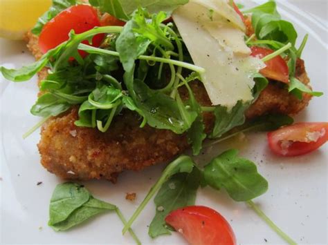 veal-milanese-with-arugula-salad-recipe-serious-eats image