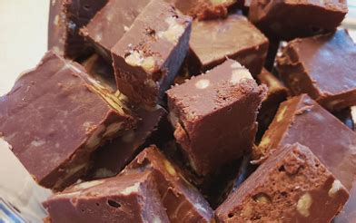 chocolate-fudge-with-pecans-recipe-recipesnet image