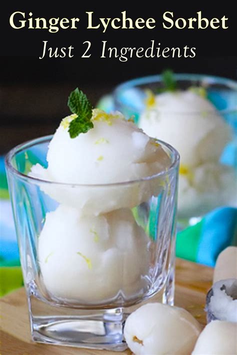 ginger-lychee-sorbet-recipe-no-ice-cream-maker-just image