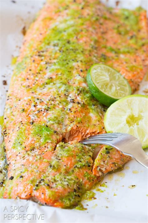 garlic-lime-oven-baked-salmon-recipe-a-spicy image