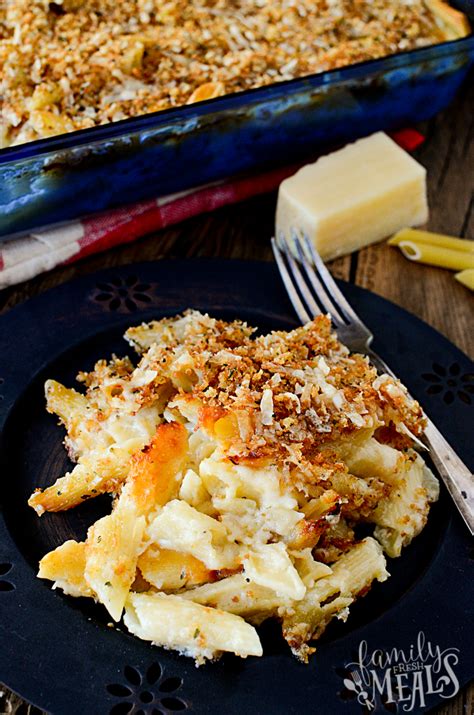 four-cheese-baked-macaroni-and-cheese-family-fresh-meals image