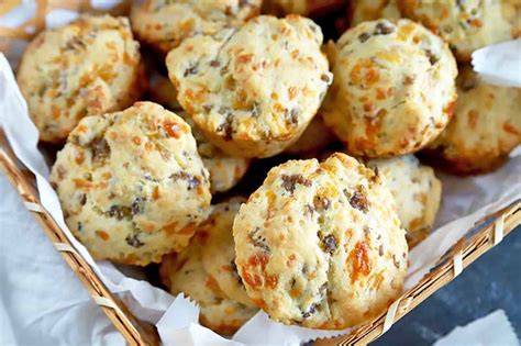 easy-sausage-cheese-biscuits-recipe-foodal image