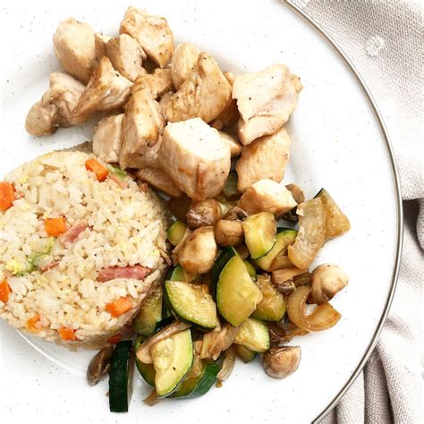 hibachi-chicken-with-fried-rice-and-vegetables-more image