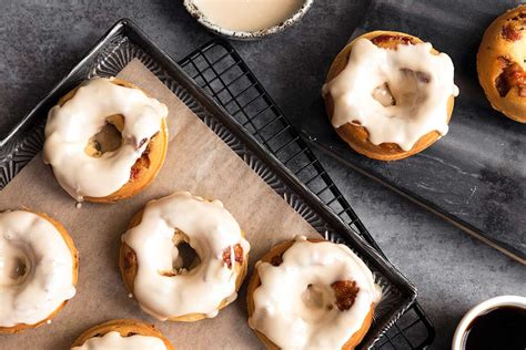 maple-glazed-bacon-doughnuts-king-arthur-baking image