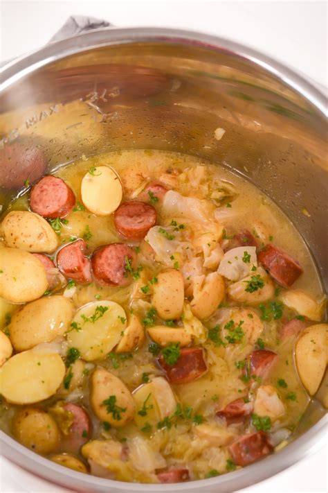 instant-pot-cabbage-sausage-and-potato-soup-sweet image