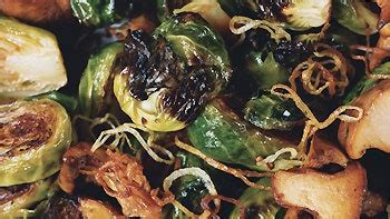 brussels-sprouts-with-shallots-and-wild-mushrooms image