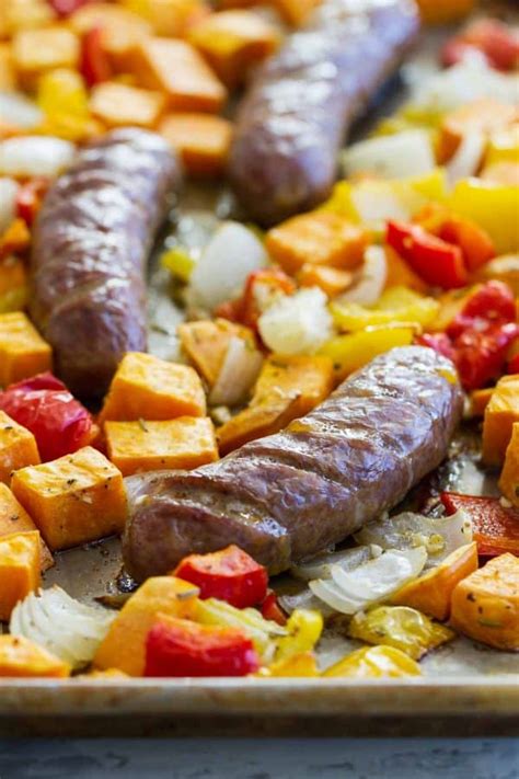 sheet-pan-sausage-and-peppers-with-sweet-potatoes image