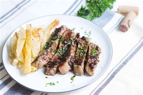entrecote-steak-with-red-wine-sauce-mon-petit-four image
