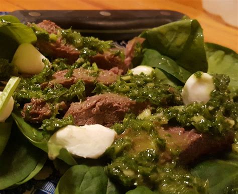 flank-steak-salad-with-chimichurri-dressing image