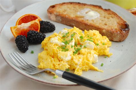 scrambled-eggs-with-cream-cheese-recipe-the-spruce image