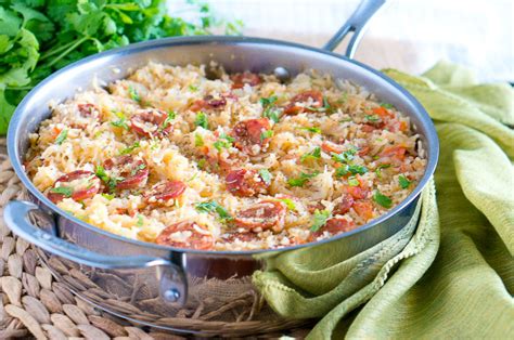 one-pot-sauerkraut-and-sausage-with-rice-delicious image