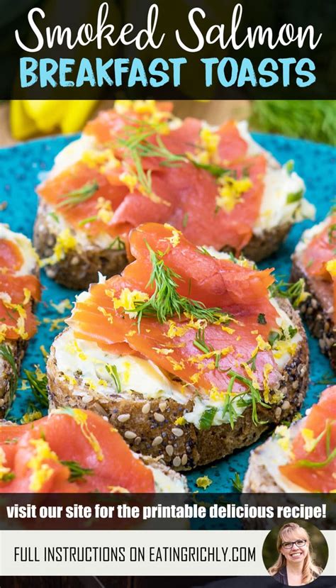 smoked-salmon-breakfast-toast-eating-richly image