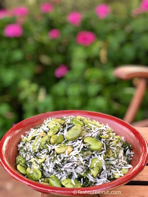 persian-fava-and-dill-pilaf-baghali-polo-taste-of-beirut image