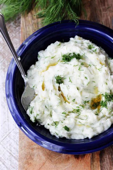 dill-mashed-potatoes-with-brown-butter-eating-european image