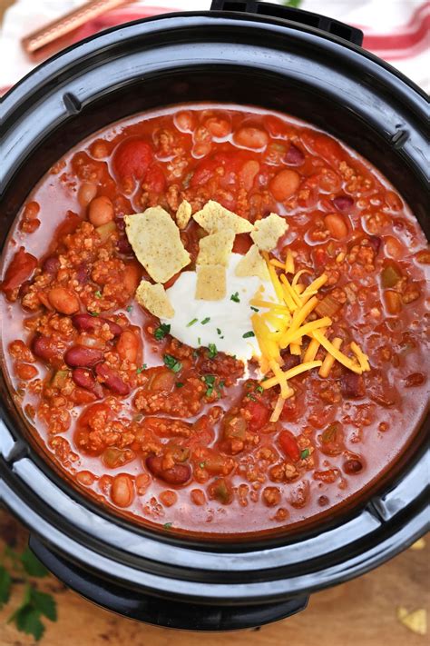 slow-cooker-wendys-chili-copycat-sweet-and-savory image