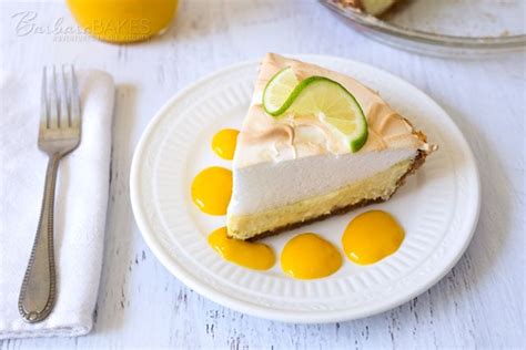 key-lime-pie-with-mango-sauce-barbara-bakes image