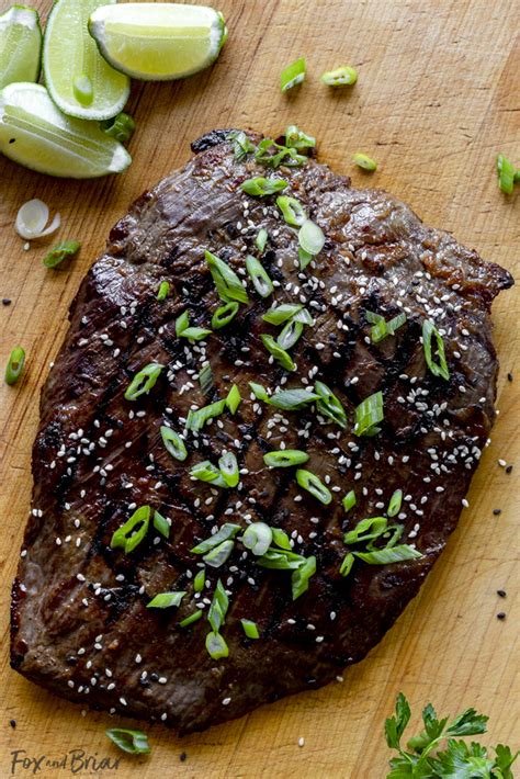 asian-grilled-flank-steak-recipe-fox-and-briar image