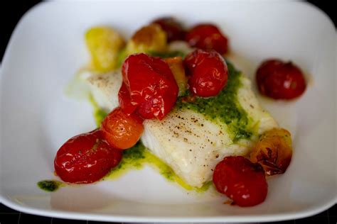 grilled-sea-bass-with-pesto-roasted-tomatoes image