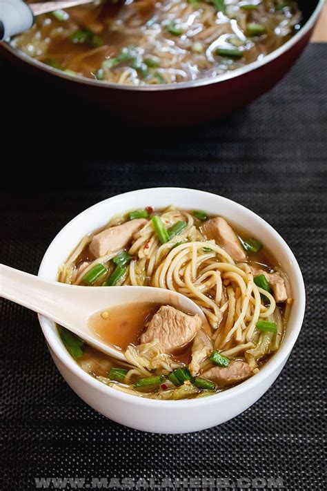 chinese-chicken-noodle-soup-recipe-masala-herb image