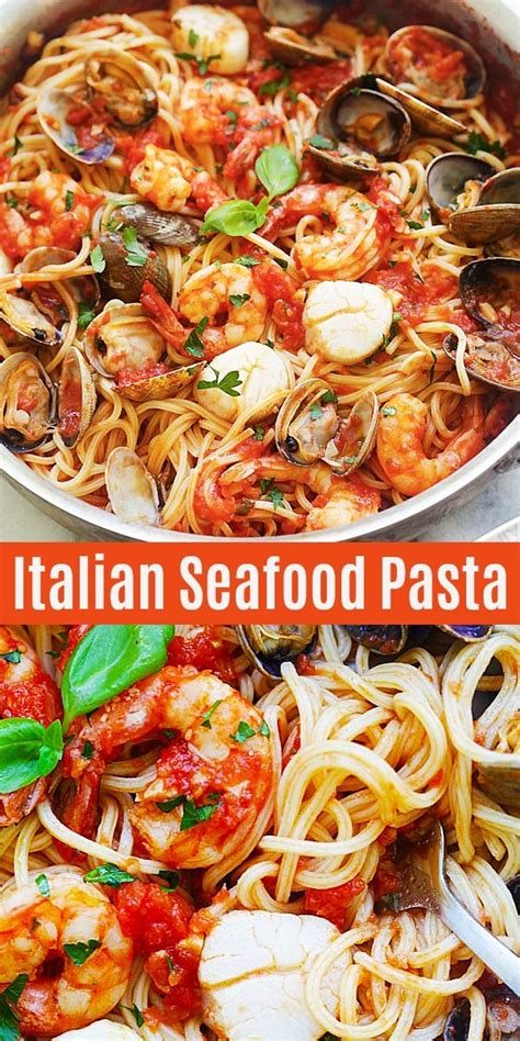 seafood-pasta-with-shrimp-scallops-and-clams-rasa image